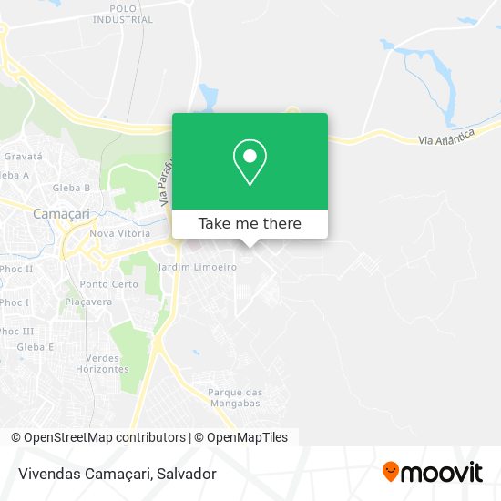 Vivendas Camaçari map