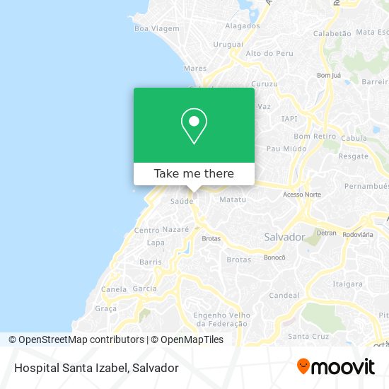 Hospital Santa Izabel map