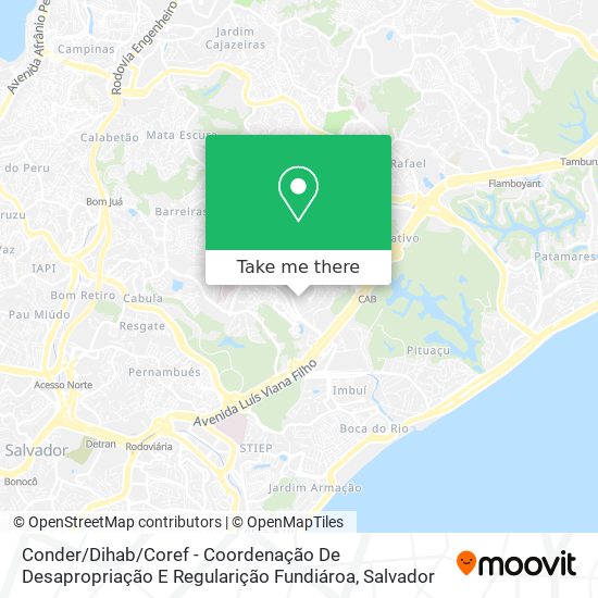 Mapa Conder / Dihab / Coref - Coordenação De Desapropriação E Regularição Fundiároa