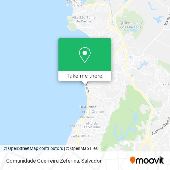 Comunidade Guerreira Zeferina map