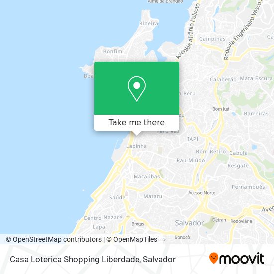 Casa Loterica Shopping Liberdade map