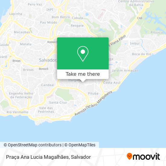 Mapa Praça Ana Lucia Magalhães