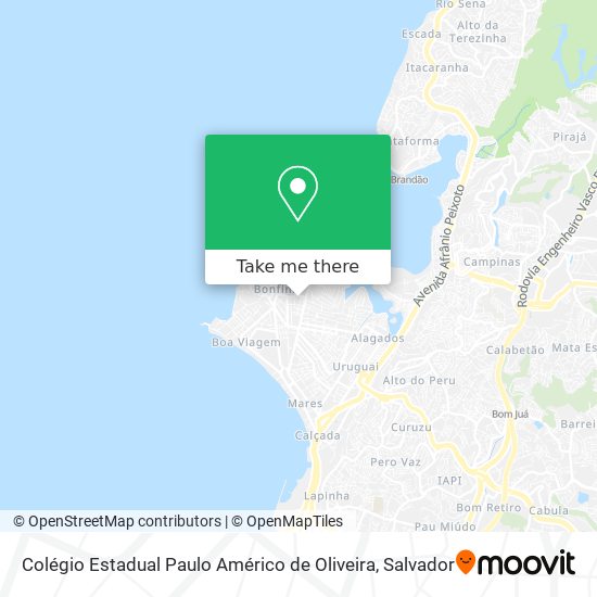 Mapa Colégio Estadual Paulo Américo de Oliveira