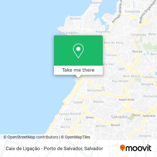 Cais de Ligação - Porto de Salvador map