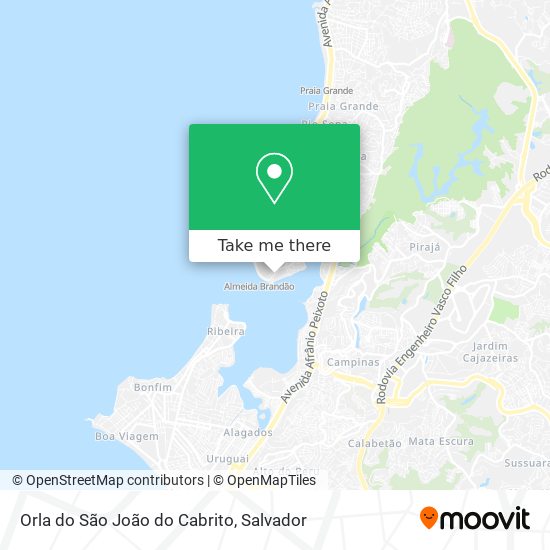 Orla do São João do Cabrito map