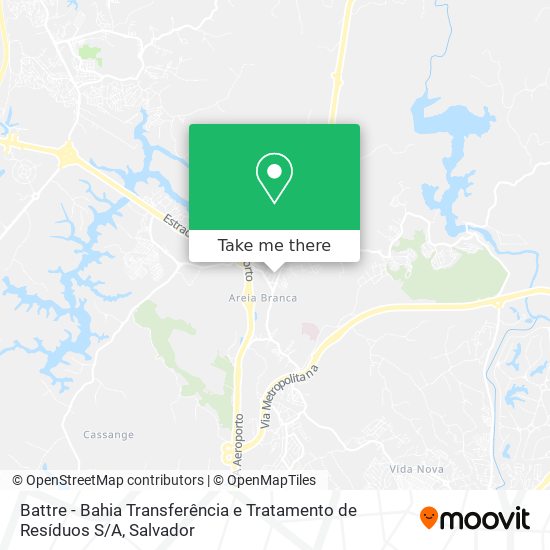 Battre - Bahia Transferência e Tratamento de Resíduos S / A map