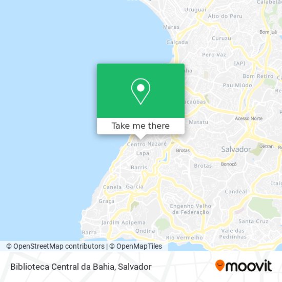 Mapa Biblioteca Central da Bahia
