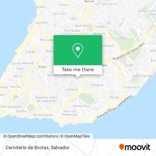 Cemitério de Brotas map