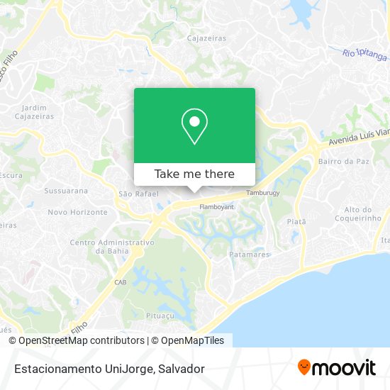 Estacionamento UniJorge map