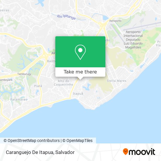 Caranguejo De Itapua map