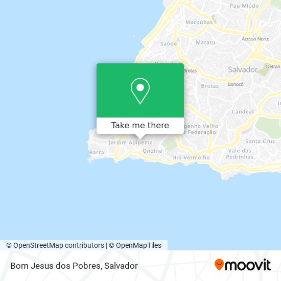 Mapa Bom Jesus dos Pobres