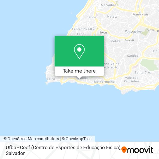 Ufba - Ceef (Centro de Esportes de Educação Física) map