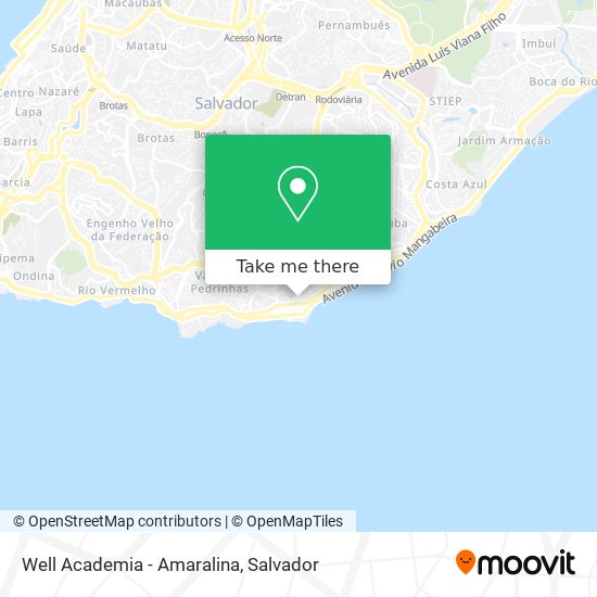 Well Academia - Amaralina map