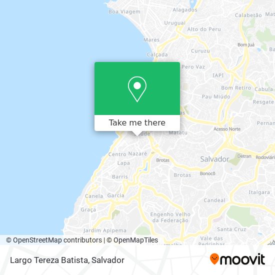 Mapa Largo Tereza Batista