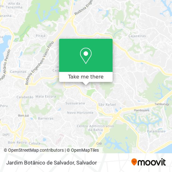 Mapa Jardim Botânico de Salvador