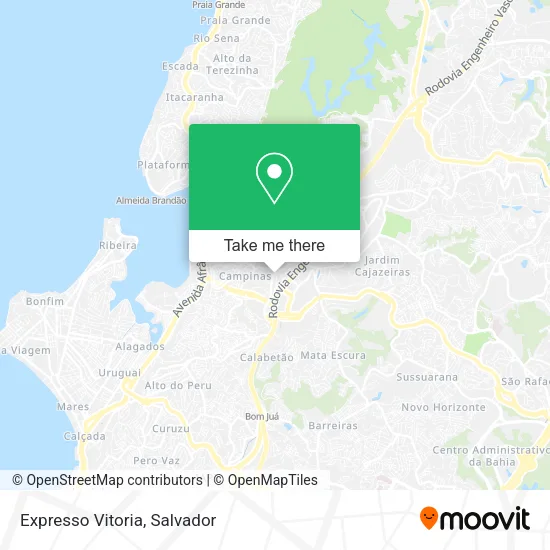 Expresso Vitoria map