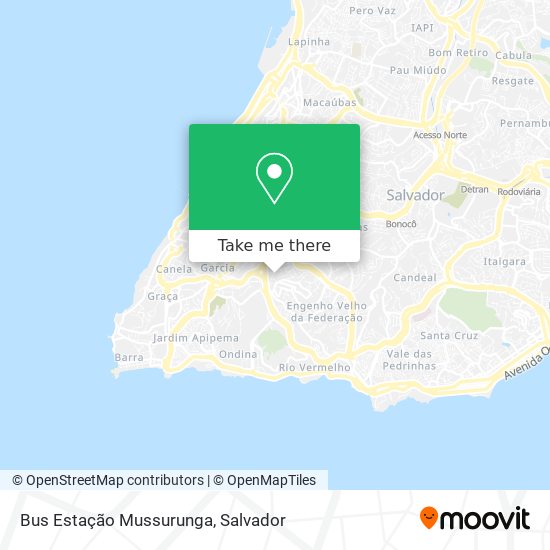 Bus Estação Mussurunga map