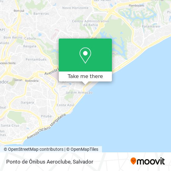 Ponto de Ônibus Aeroclube map