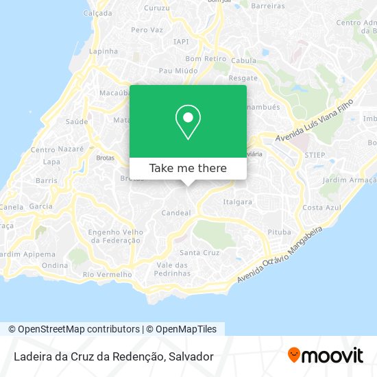 Ladeira da Cruz da Redenção map