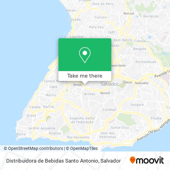 Distribuidora de Bebidas Santo  Antonio map