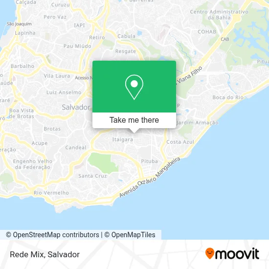 Rede Mix map
