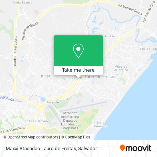 Mapa Maxxi Atacadão Lauro de Freitas