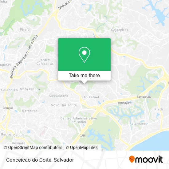 Mapa Conceicao do Coité