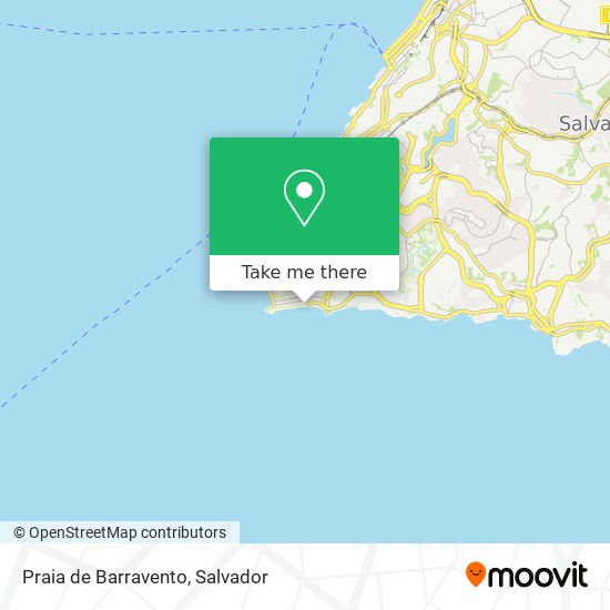 Praia de Barravento map