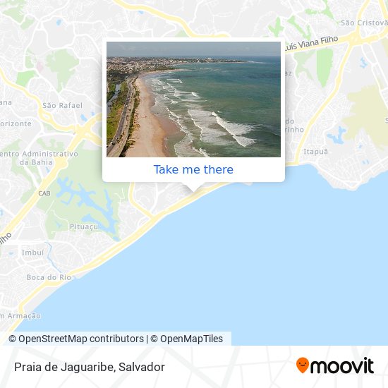 Mapa Praia de Jaguaribe