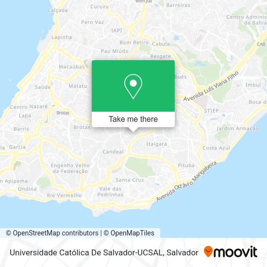 Universidade Católica De Salvador-UCSAL map