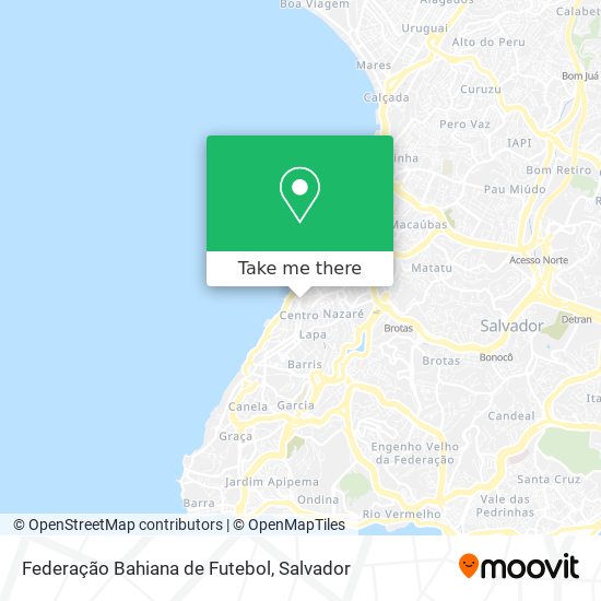 Federação Bahiana de Futebol map