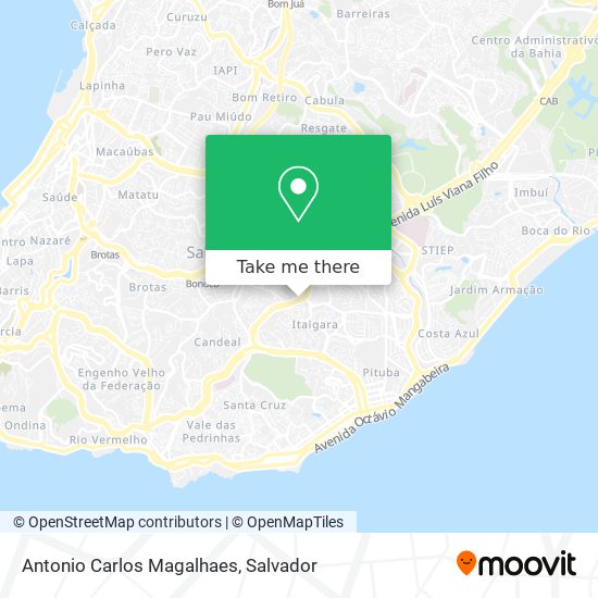 Antonio Carlos Magalhaes map