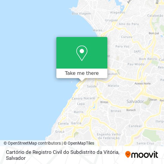 Cartório de Registro Civil do Subdistrito da Vitória map