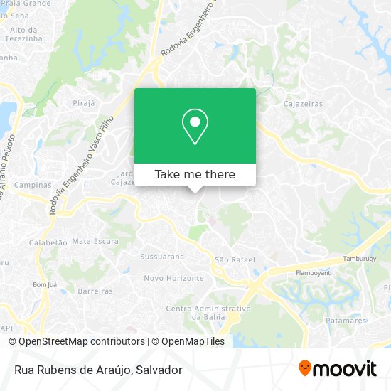 Mapa Rua Rubens de Araújo