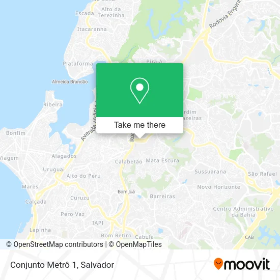 Conjunto Metrô 1 map