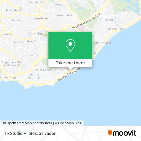 Ip Studio Pilates map