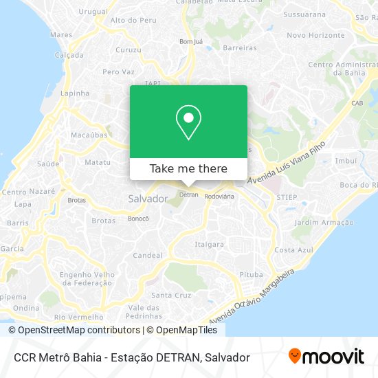 CCR Metrô Bahia - Estação DETRAN map