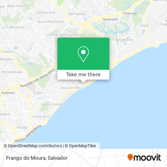 Mapa Frango do Moura