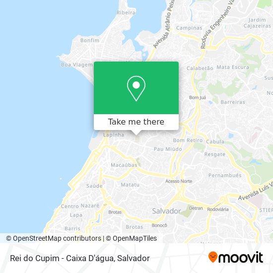 Rei do Cupim - Caixa D'água map