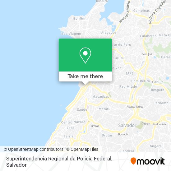 Superintendência Regional da Policia Federal map