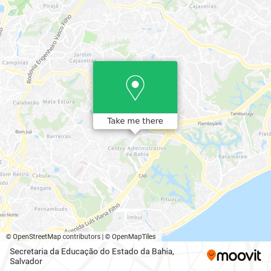 Secretaria da Educação do Estado da Bahia map
