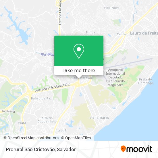 Prorural São Cristóvão map