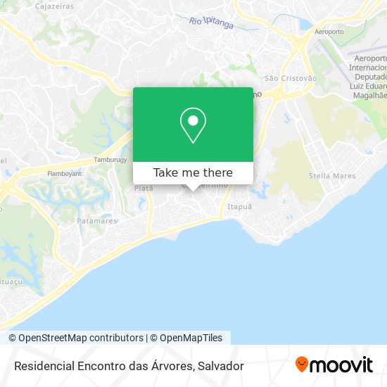 Mapa Residencial Encontro das Árvores