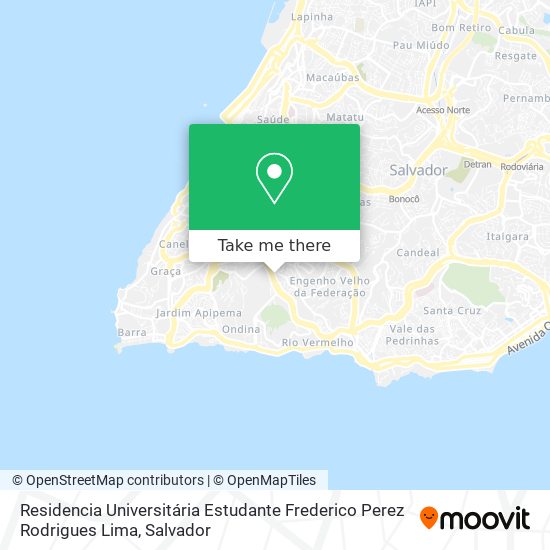 Residencia Universitária Estudante Frederico Perez Rodrigues Lima map