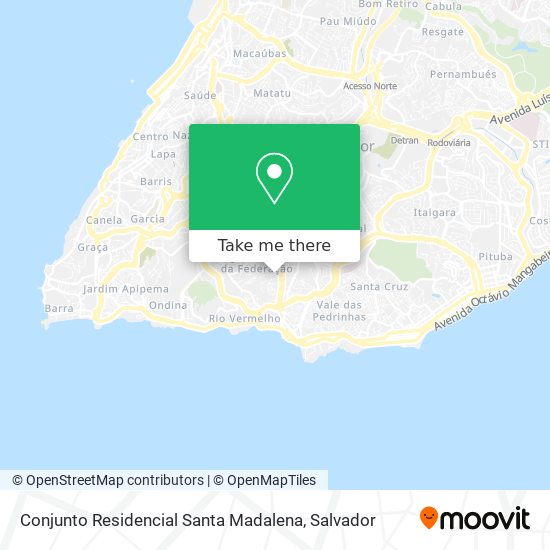 Mapa Conjunto Residencial Santa Madalena