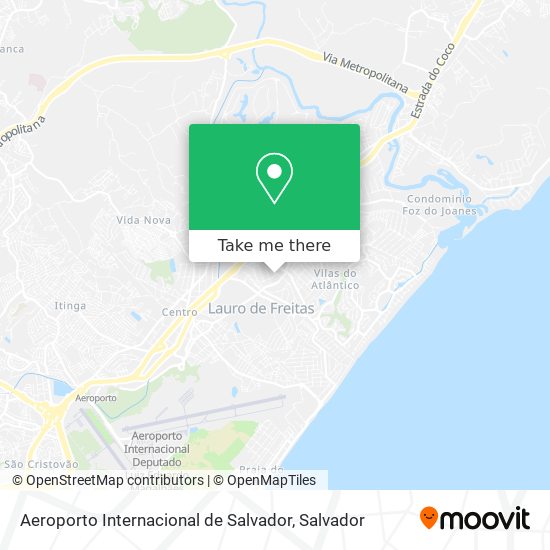 Mapa Aeroporto Internacional de Salvador