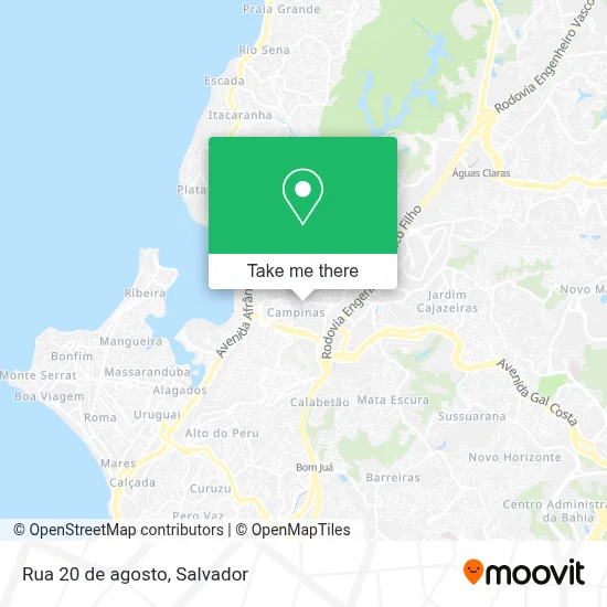 Rua 20 de agosto map