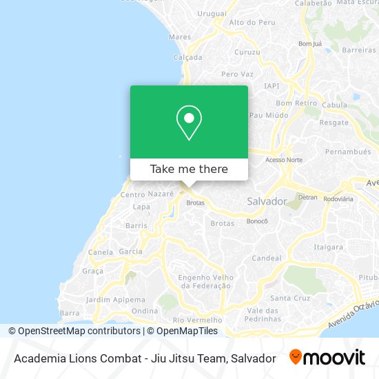Academia Lions Combat - Jiu Jitsu Team map