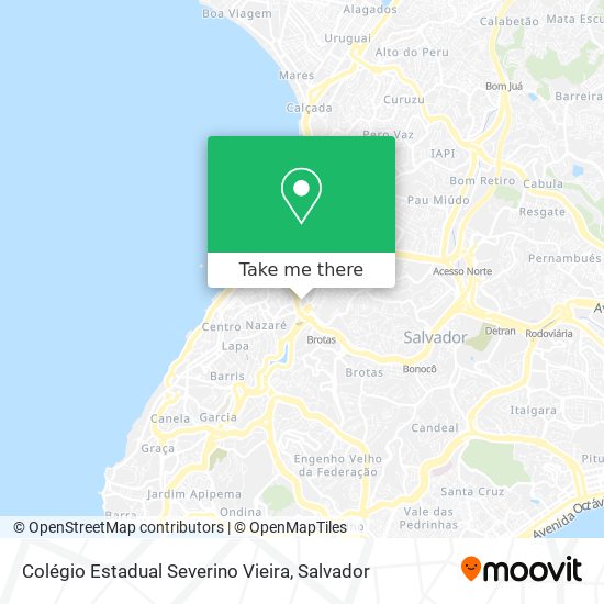 Mapa Colégio Estadual Severino Vieira