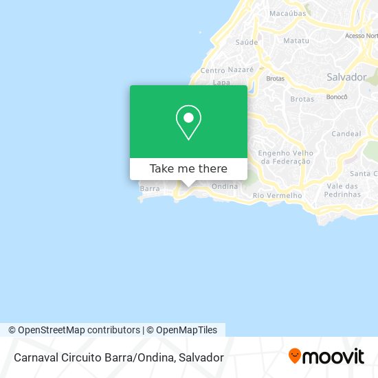 Carnaval Circuito Barra/Ondina map